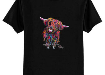 Scottish Highland Cow ‘ BoLLY ‘ by Shirley MacArthur Classic T-Shirt