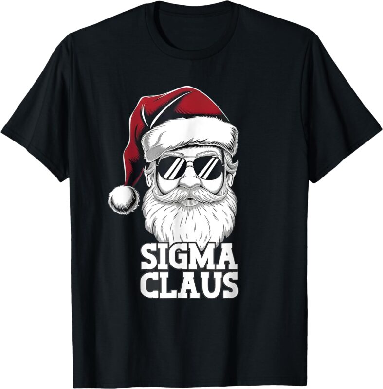 Sigma Claus Christmas Santa Claus Sarcastic Joke Kids T-Shirt