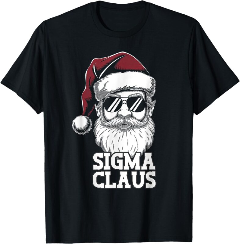 Sigma Claus Funny Christmas Santa Claus Sarcastic Joke Kids T-Shirt