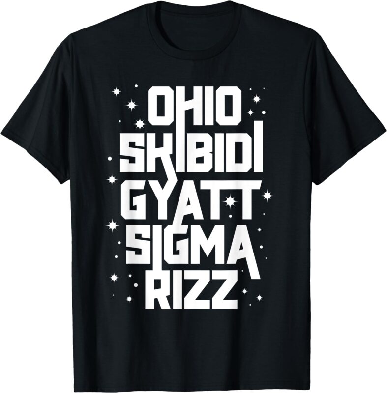 Skibidi Rizz Gyatt Ohio Sigma Funny Rizzler Gift Toilet Meme T-Shirt