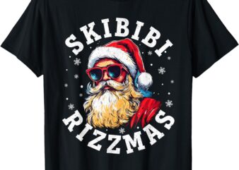 Skibidi Rizzmas Christmas Rizz Santa Claus Charisma Boys Men T-Shirt