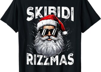 Skibidi Rizzmas Christmas Rizz Santa Claus Charisma Cool Men T-Shirt