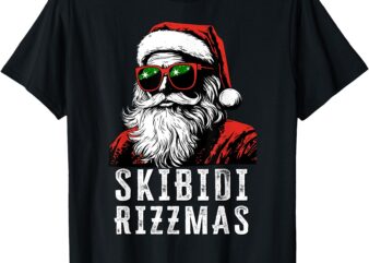 Skibidi Rizzmas Christmas Rizz Santa Claus Charisma Kid Cool T-Shirt