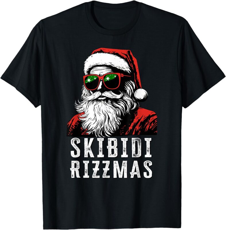 Skibidi Rizzmas Christmas Rizz Santa Claus Charisma Kid Cool T-Shirt