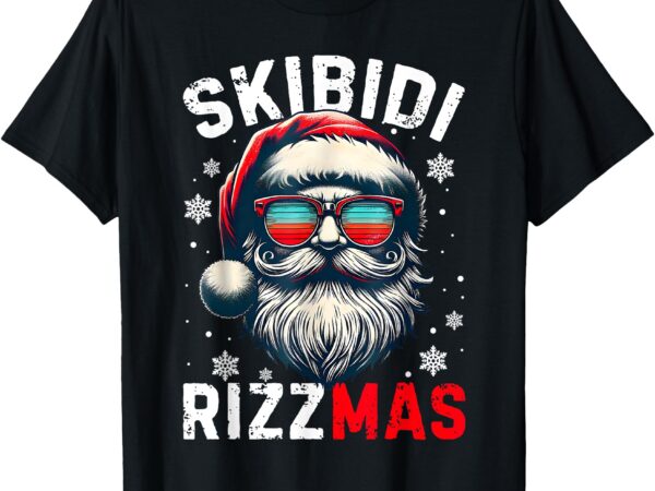 Skibidi rizzmas christmas rizz santa claus charisma xmas kid t-shirt