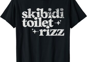 Skibidi Toilet Rizz Funny Meme T-Shirt