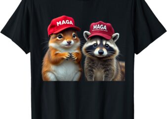 Social Media Star Peanut The Squirrel & Fred the Raccoon T-Shirt