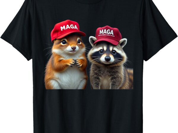 Social media star peanut the squirrel & fred the raccoon t-shirt