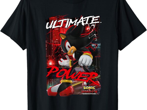 Sonic the hedgehog sonic x shadow generations ultimate power t-shirt