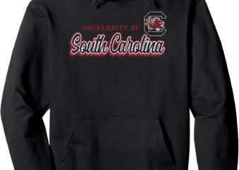 South Carolina Gamecocks Cursive Black Officially Licensed Pullover Hoodie