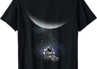 Space Themed For Men Women Outer Space Moon Galaxy Astronaut T-Shirt