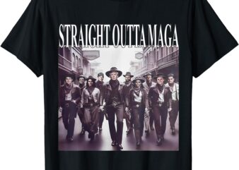 Straight Outta Maga Funny Trump 2024 – Funny Tee T-Shirt