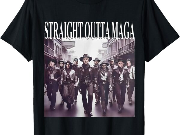 Straight outta maga funny trump 2024 – funny tee t-shirt