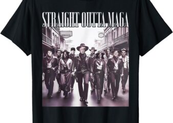 Straight Outta Maga Funny Trump 2024 T-Shirt