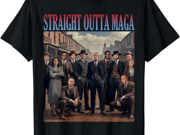 Straight outta maga funny trump 2024 t-shirt