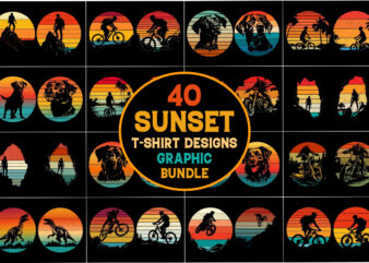 Sunset T-Shirt Graphic Bundle