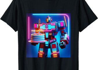 robot birthday T-Shirt