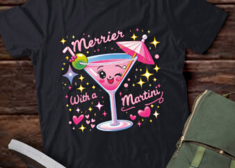 TA100-Merrier With A Martini Christmas Martini Sweatshirt