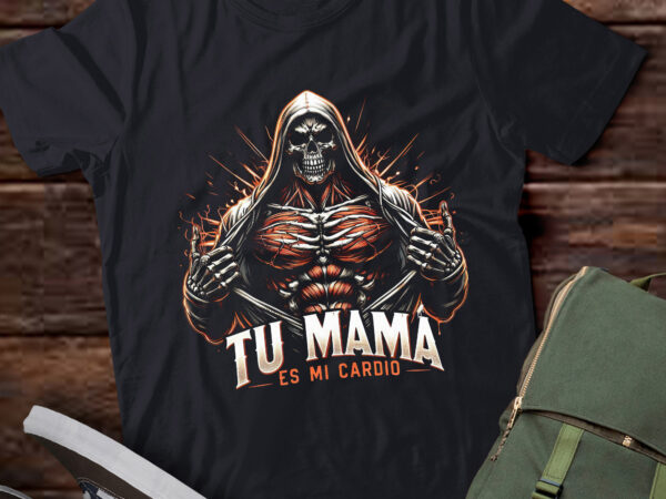 Ta108-tu mama es mi cardio. impresion espalda o trasera. tank top t shirt designs for sale