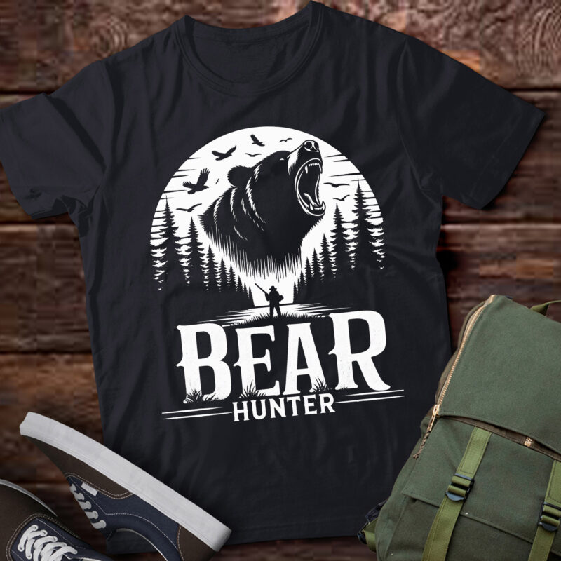 TA113-Bear Hunter | Hunting Lover Funny Hunting T-Shirt