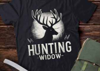 TA114-Funny Deer Hunting Shirts For Women Hunting Widow Long Sleeve T-Shirt