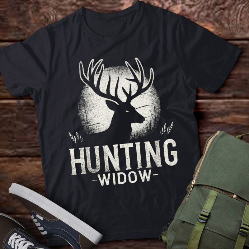 TA114-Funny Deer Hunting Shirts For Women Hunting Widow Long Sleeve T-Shirt