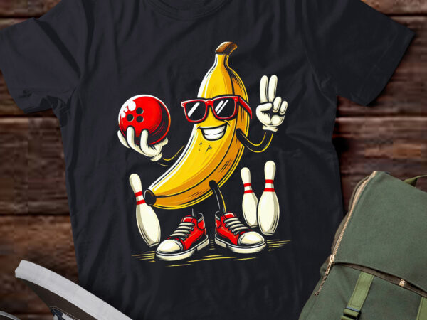 Ta124-banana sunglasses playing bowling funny fruit sport player t-shirt