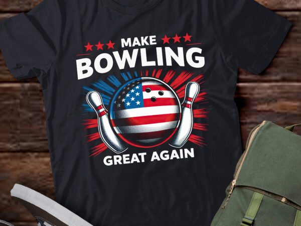 Ta126-patriotic usa make bowling great again t-shirt