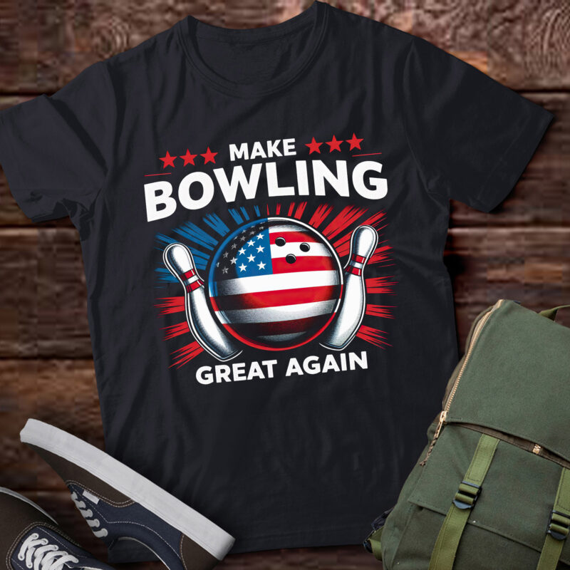 TA126-Patriotic USA Make Bowling Great Again T-Shirt