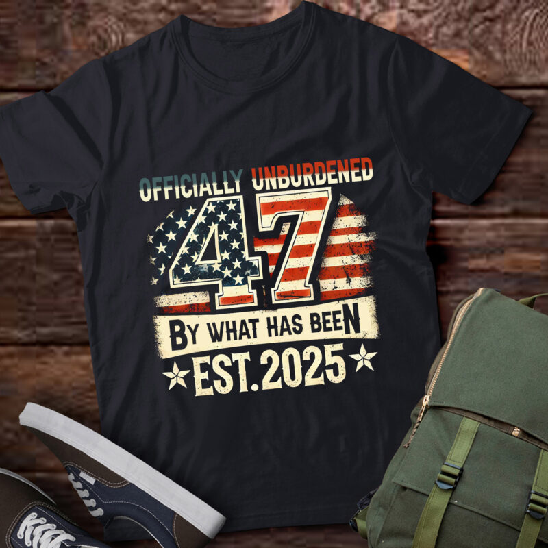 TA129-Officially Unburdened By What Has Been Trump Victory T-Shirt