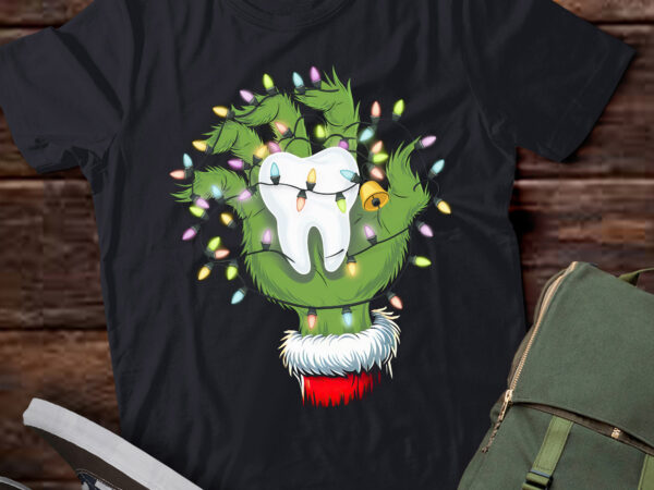 Ta130-tooth dentist dental assistant teeth christmas xmas pajamas t-shirt