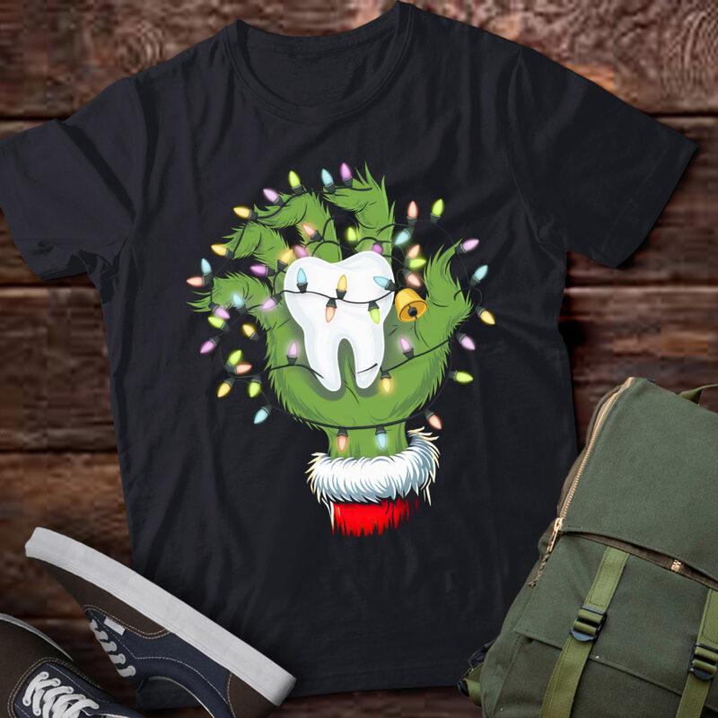 TA130-Tooth Dentist Dental Assistant Teeth Christmas Xmas Pajamas T-Shirt