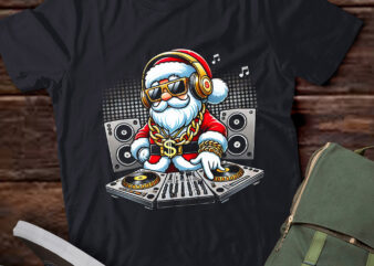 TA132-hip hop santa dj christmas T-Shirt