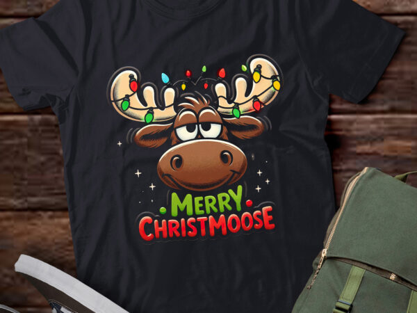 Ta138-christmas moose merry christmoose men women t-shirt