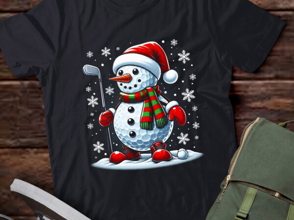 Ta143-golf snowman golf player santa hat christmas funny t shirt designs for sale