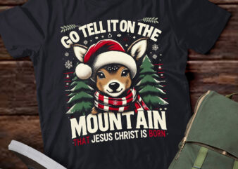 TA18-Reindeer Tell It On The Mountain Jesus T-Shirt