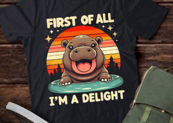 TA23-Moo-Deng First Of All I’m A Delight Vintage T-Shirt