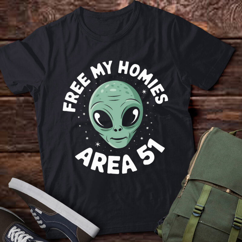 TA24-Alien Free Area 51 Funny T-Shirt