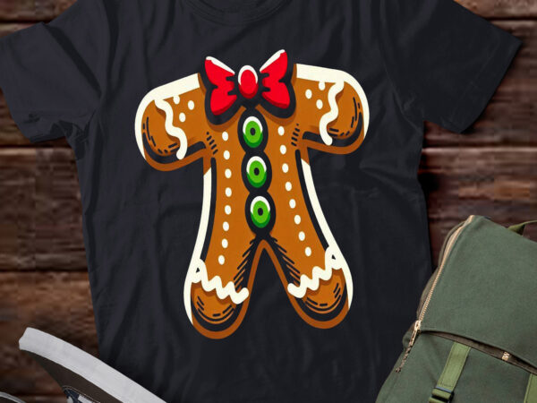 Ta27-gingerbread man cookie costume t-shirt for all