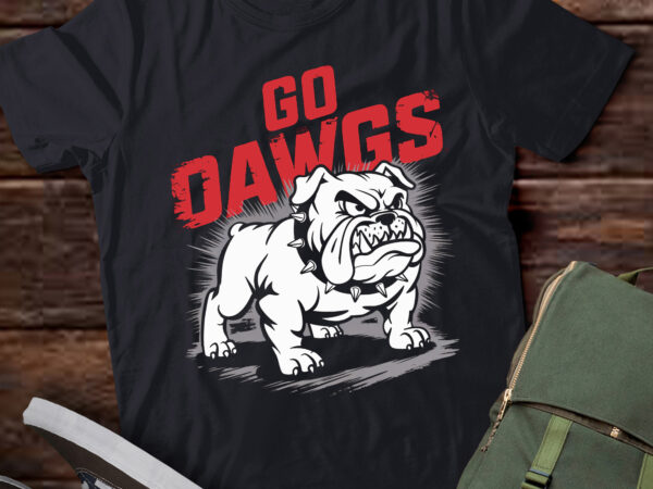 Ta39-retro go dawgs funny bulldog vintage classic t-shirt