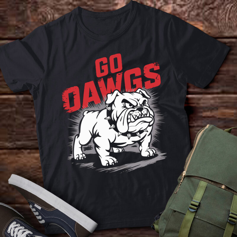 TA39-Retro Go Dawgs Funny Bulldog Vintage Classic T-Shirt