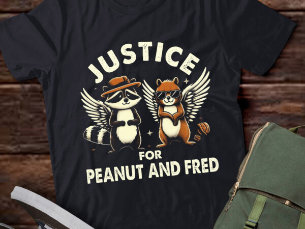 Ta41-justice for peanut and fred – peanut squirrel fred raccoon t-shirt