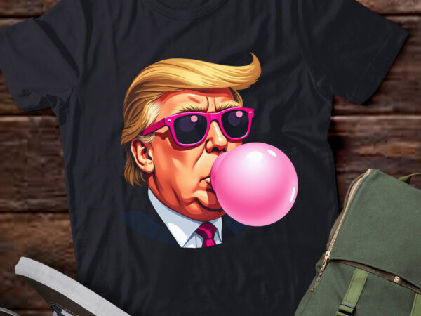 Ta43-pink sunglasses trump bubble gum shirt 2024 vote president t-shirt