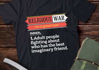 TA60-Vintage Religious War Definition Anti-religious Activist T-Shirt