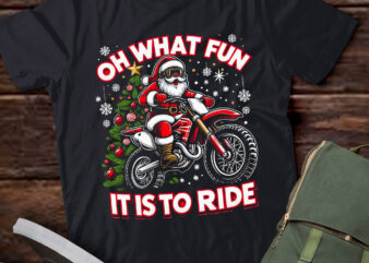 TA75-Oh What Fun It is to Ride Motocross Christmas T-Shirt