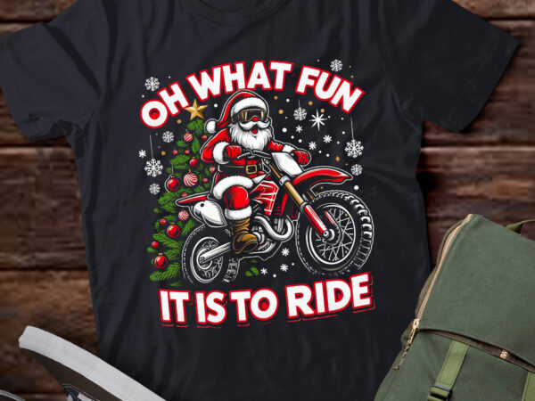 Ta75-oh what fun it is to ride motocross christmas t-shirt