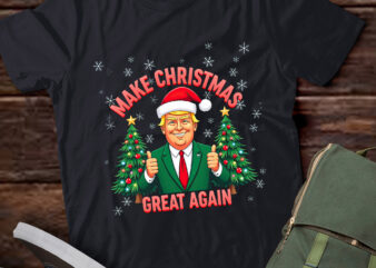 TA86-Make Christmas Great Again Funny Santa Trump 2024 Men Xmas T-Shirt