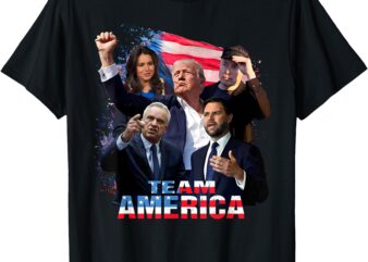 Team America Trump 45 47 Vance Kennedy Gabbard Republican T-Shirt