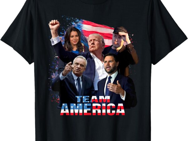 Team america trump 45 47 vance kennedy gabbard republican t-shirt