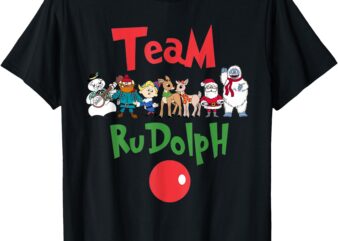 Team Rudolph The Red Nosed Reindeer Costume Decoration Xmas T-Shirt